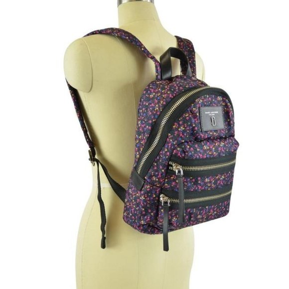 Mixed Berries Print Blue Nylon Backpack main image 10